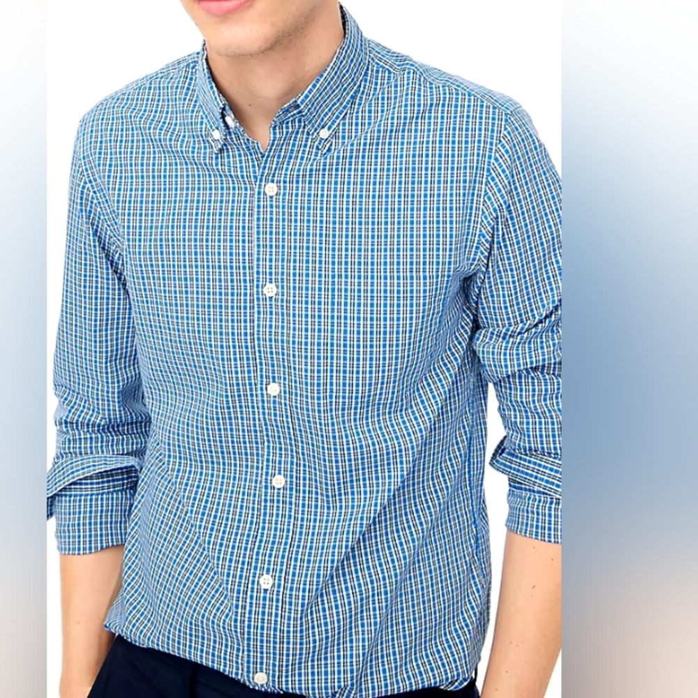 J. Crew Men's Flex Performance Casual Shirt 🆕 Size Large